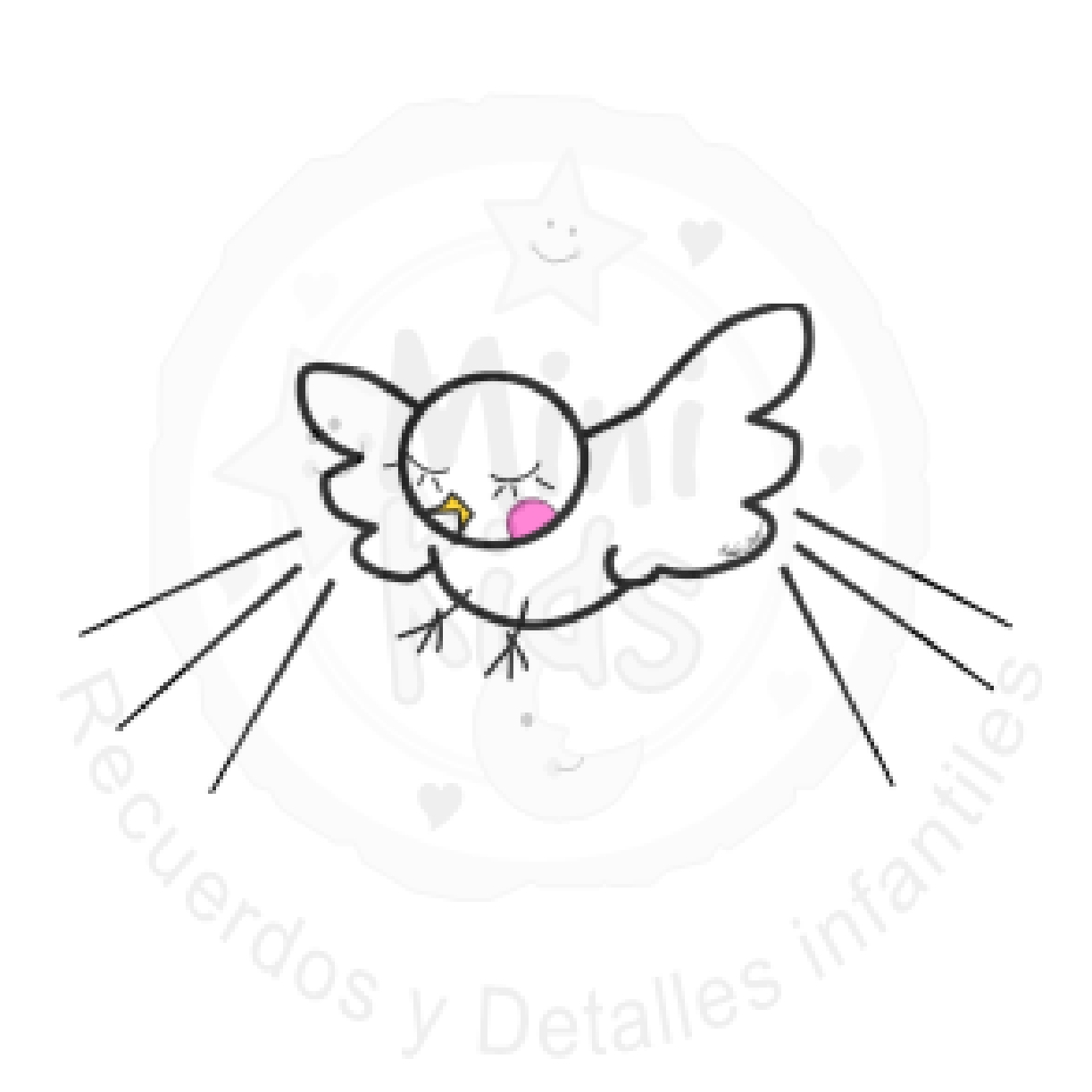 Santito personalizado primera comunión bautizo Chile - modelo 22